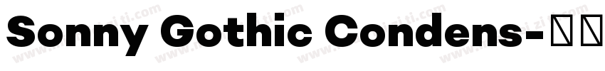 Sonny Gothic Condens字体转换